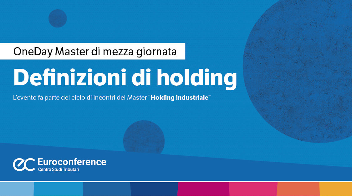 Immagine Definizioni di holding | Euroconference